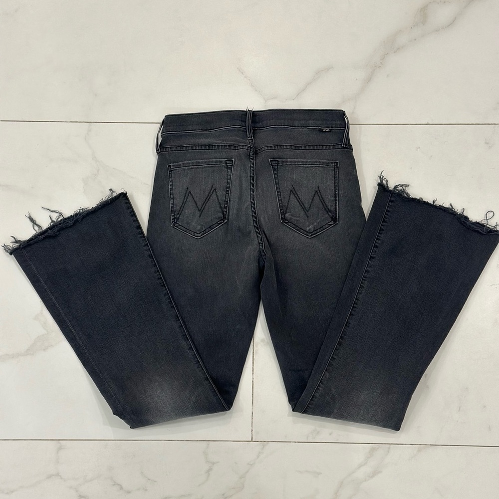 MOTHER Dark Gray Wide Leg Jeans - Picture 6 of 8